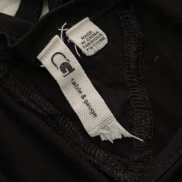 Cable and Gauge Scoop Neck Lattice Back 3/4 Length Sleeve Size Large Top - Picture 13 of 16